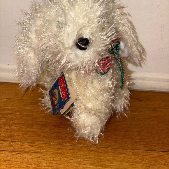 The Gingham Dog and The Calico Cat 1990 Plush Stuffed Poodle Xmas Story 14” tall - Picture 1 of 3